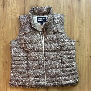 Lands' End Feathered Down Coat Vest